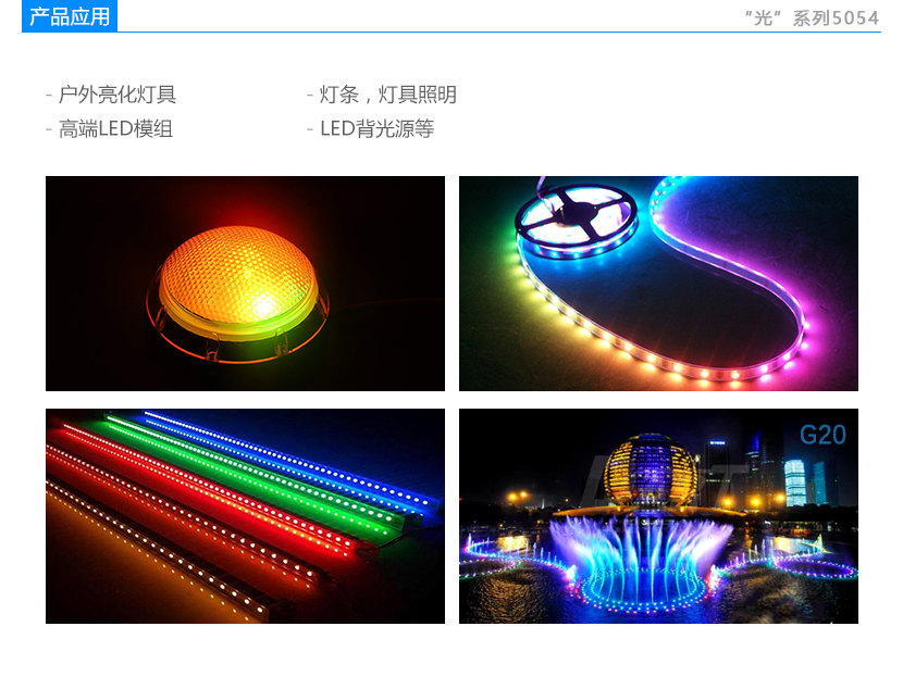 光系列5054 LED灯珠应用